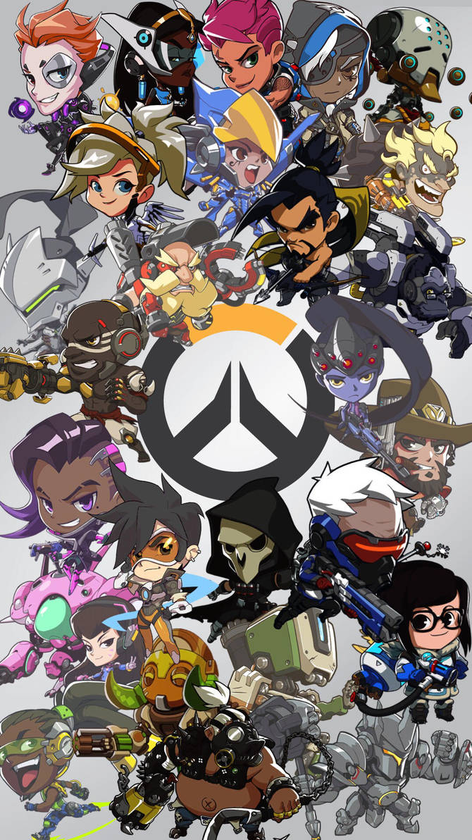 Overwatch Cute Spray Iphone Wallpaper By Shadowburst123 On Deviantart
