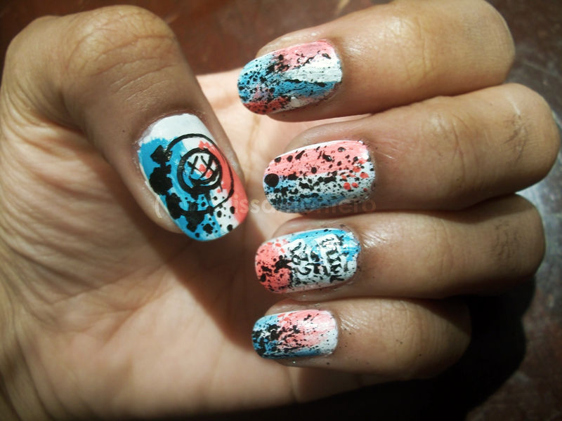 Blink 182 Nails By Shi Cake On Deviantart Blink 182 Nails By Shi Cake