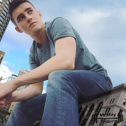 Giant Michael Sits On Building by Dumah7