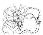 Hawkens and His Aurin by Nekowhatsit