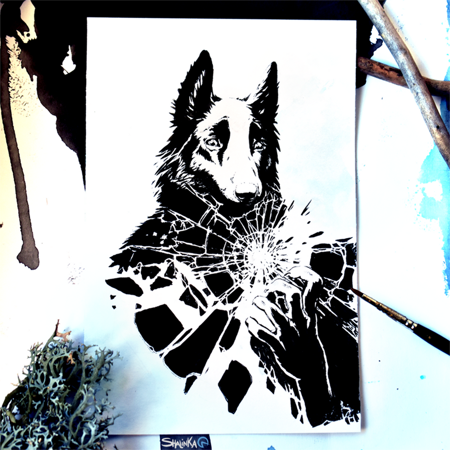 Inktober 2017 - 12# Shattered by Shalinka