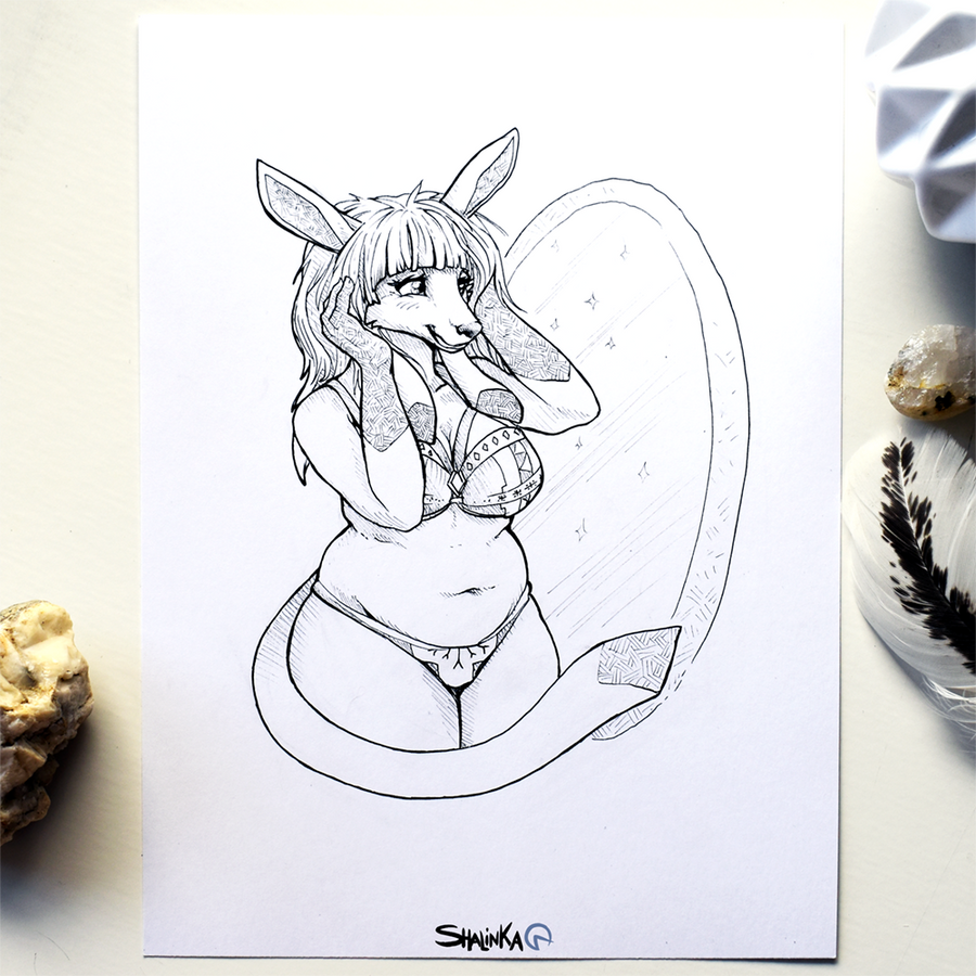 Inktober 2017 - 16# Fat by Shalinka