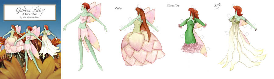 Garden Fairy Paper Doll by juliematthews