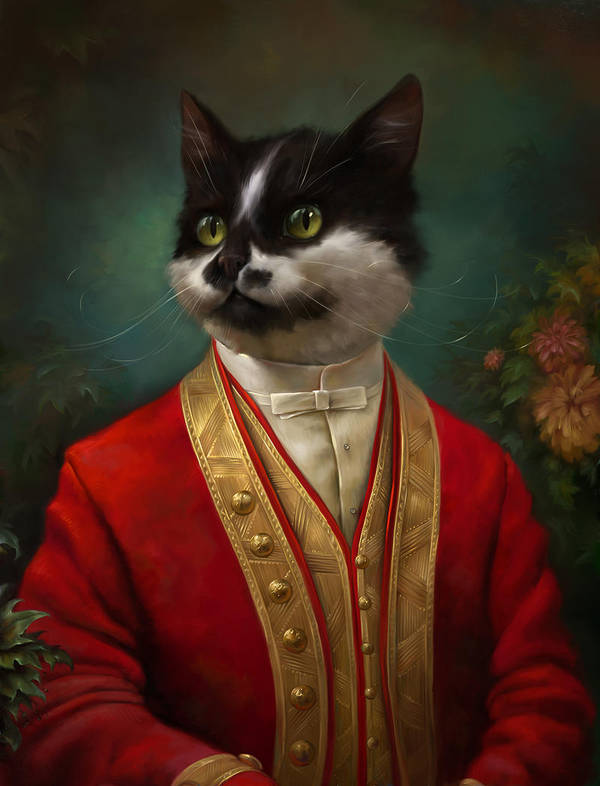 The Hermitage Court waiter cat by EldarZakirov