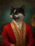 The Hermitage Court waiter cat by EldarZakirov