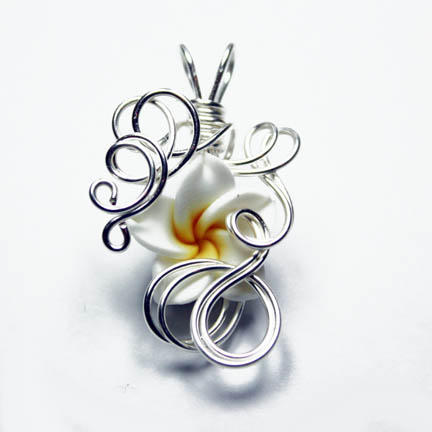 Wire Wrap Flower Pendant 6 by Create-A-Pendant