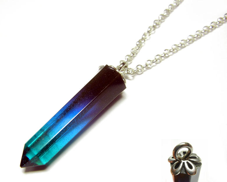 3 Tone Resin Crystal Pendant by Create-A-Pendant