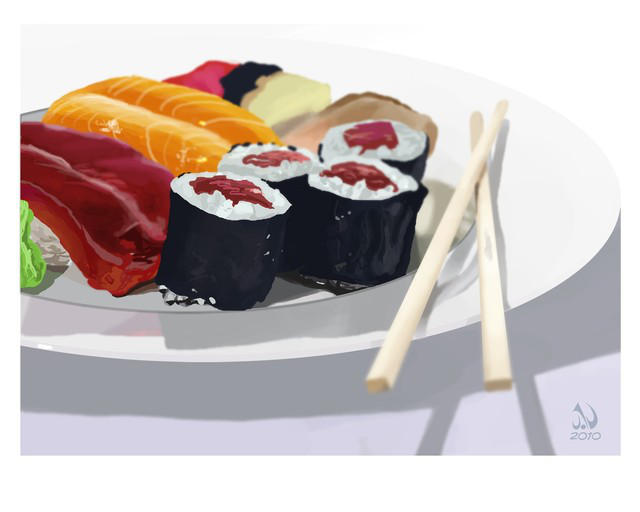 Sushi still life by JaimeNieves