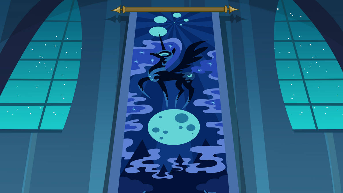 Nightmare Moon hallway by Kooner-cz