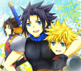 KH- Hero trio by meru-chan