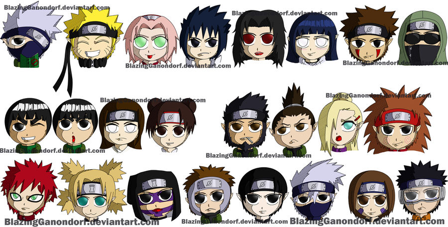 Naruto Shippuden Chibis by BlazingGanondorf on DeviantArt