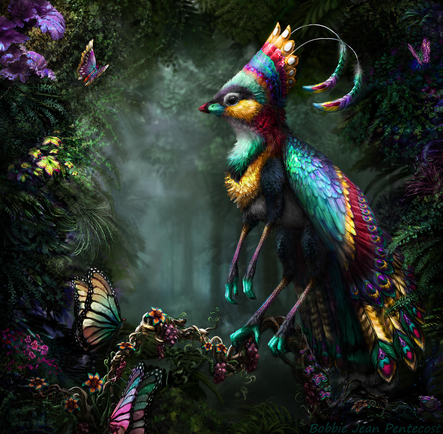 Pentecost Rainbow Gryphette (Old Version) by BJPentecost