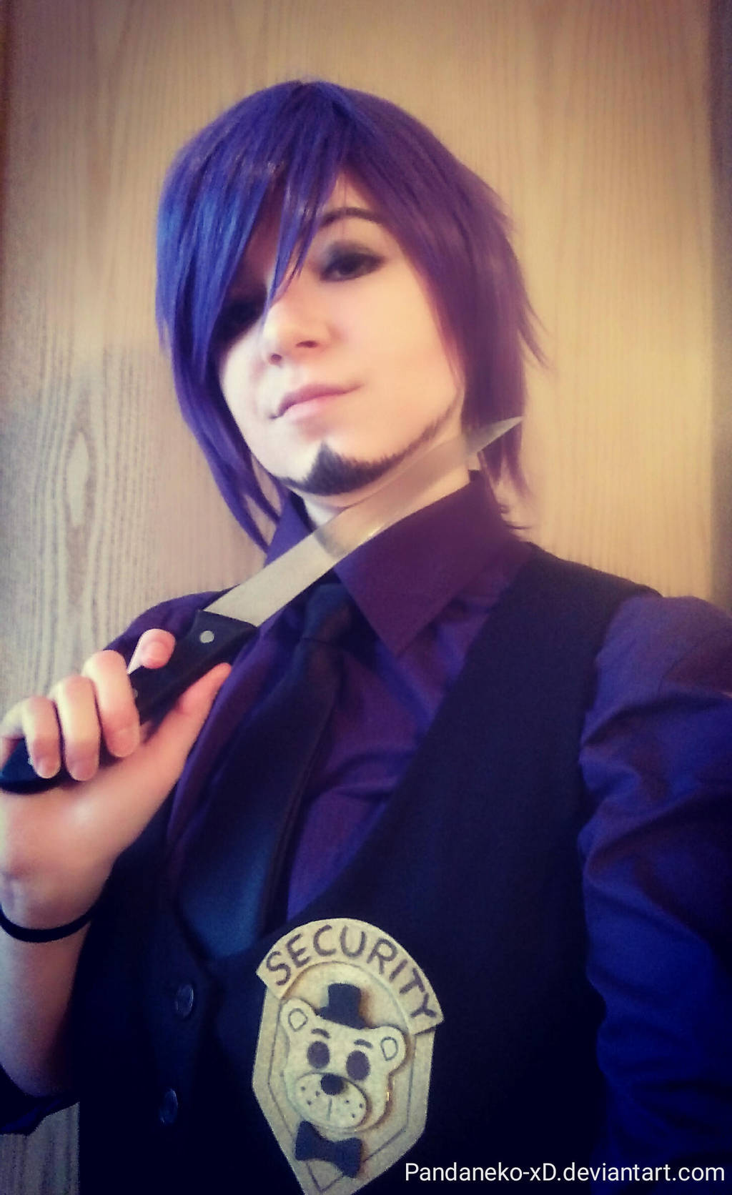 An offputting blending of purple and green hue, lights that shone much too bright and seemed to bathe the diner in a sickly. FNaF Purple Guy - Cosplay by Pandaneko-xD on DeviantArt