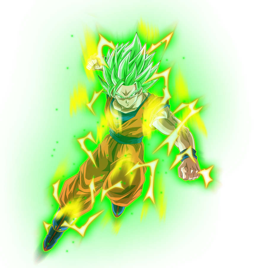 Goku Ssj God Green [Aura] by GokuXdxdxdZ on DeviantArt