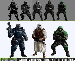 Shading Military Materials - Video Tutorial Series by CGCookie