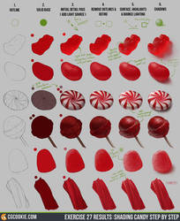 Exercise 27 Results: Candy Study Step by Step by CGCookie