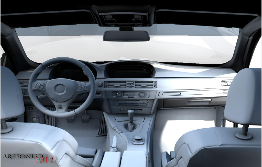 BMW m3 e92 Interior Wip Test render by Artsoni3D on DeviantArt
