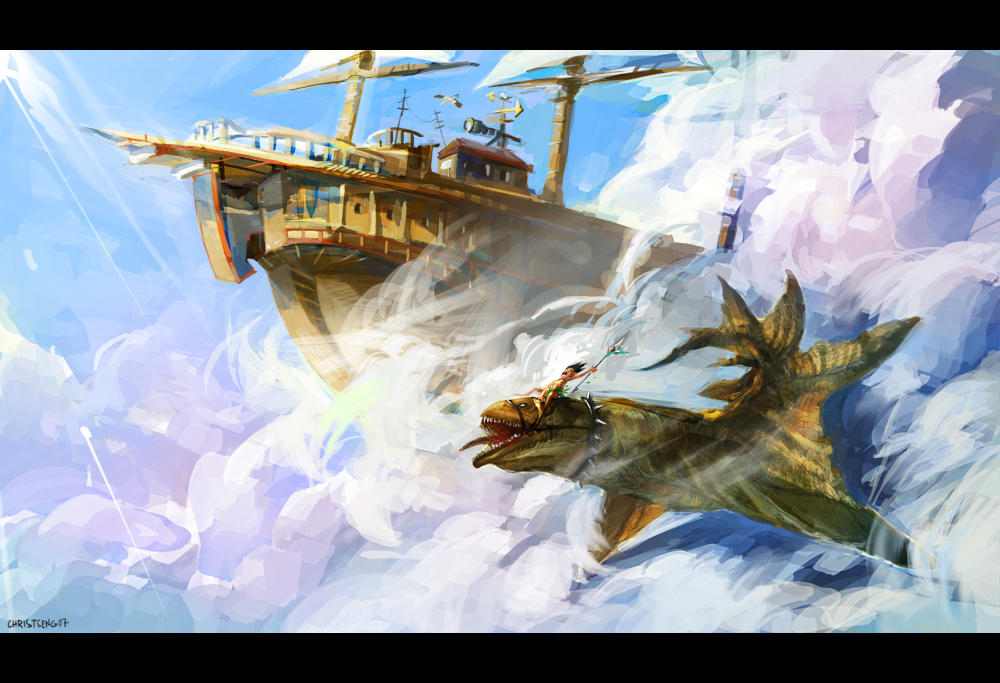 Frying Fish by lychi