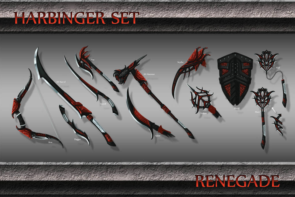 Harbinger Weapon Set by Emortal982