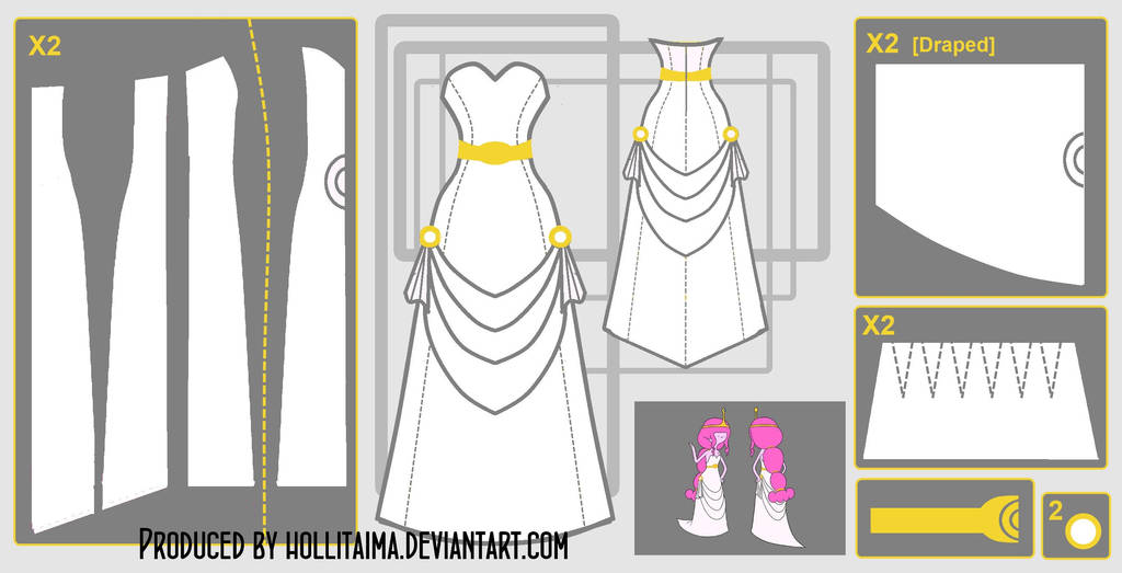 PB videomakers dress cosplay design draft by Hollitaima