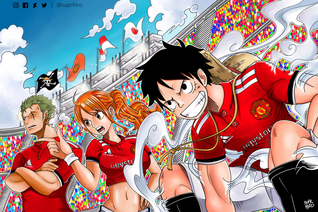 One Piece X Manchester United By Suprhiro On Deviantart