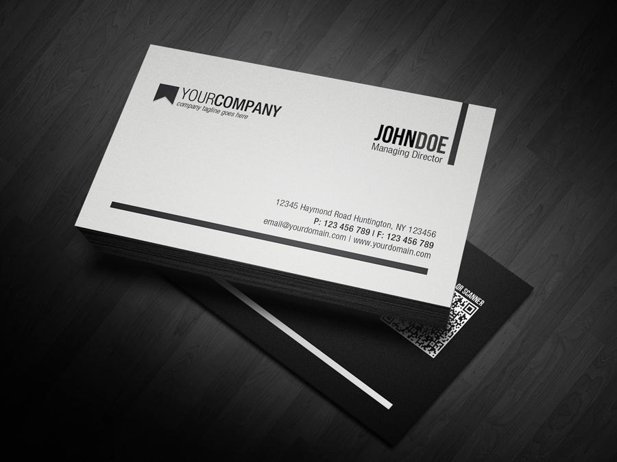 Minimal QR Code Business Card by glenngoh