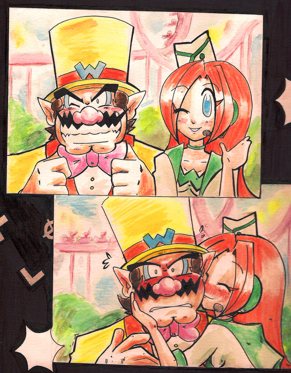 Wario and Mona by LoveandCake on DeviantArt