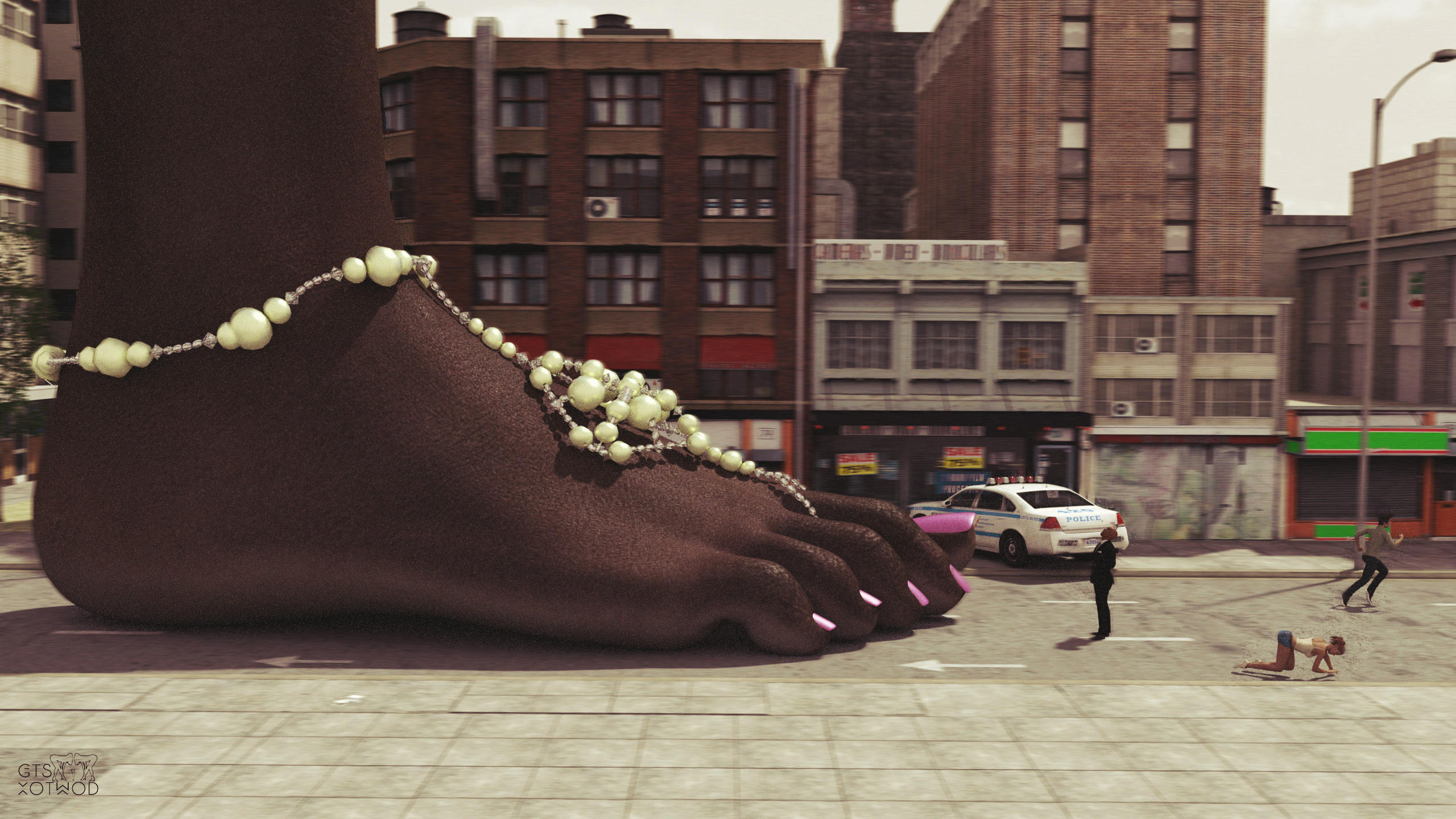 EBONY FEET Giantess Feet by GTSX3D on DeviantArt