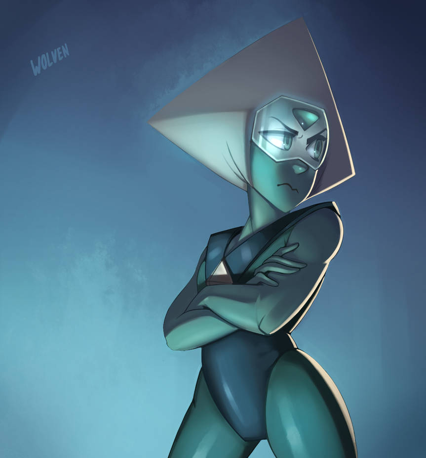 My favorite gem from Steven Universe, Peridot. I should just draw Peridot forever, honestly. This one posed some interesting challenges but I think I was able to work through it. The lighting, for ...