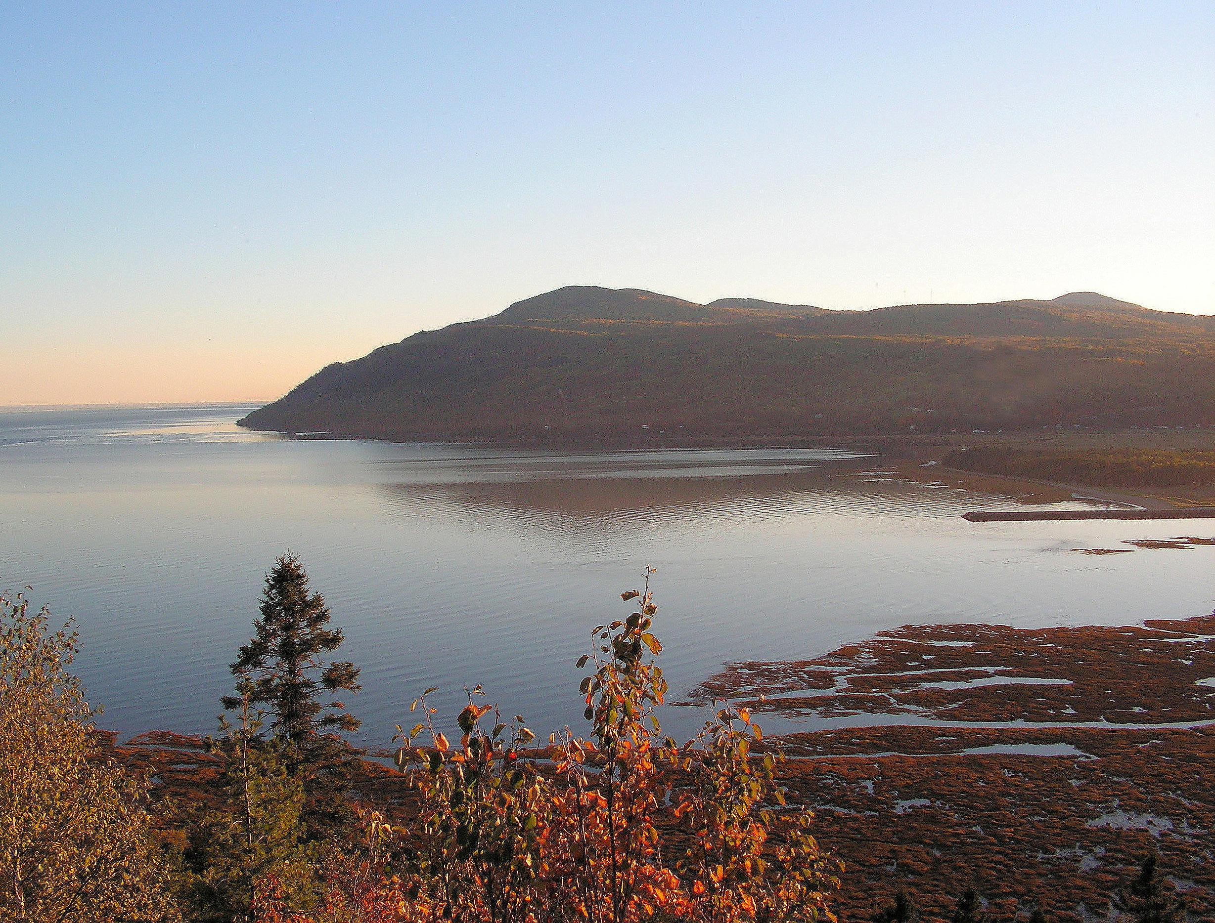 Sunset on the Bay in Fall by JocelyneR