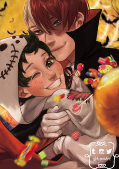 Boku no Hero academia - Tododeku Halloween by DeerAzeen