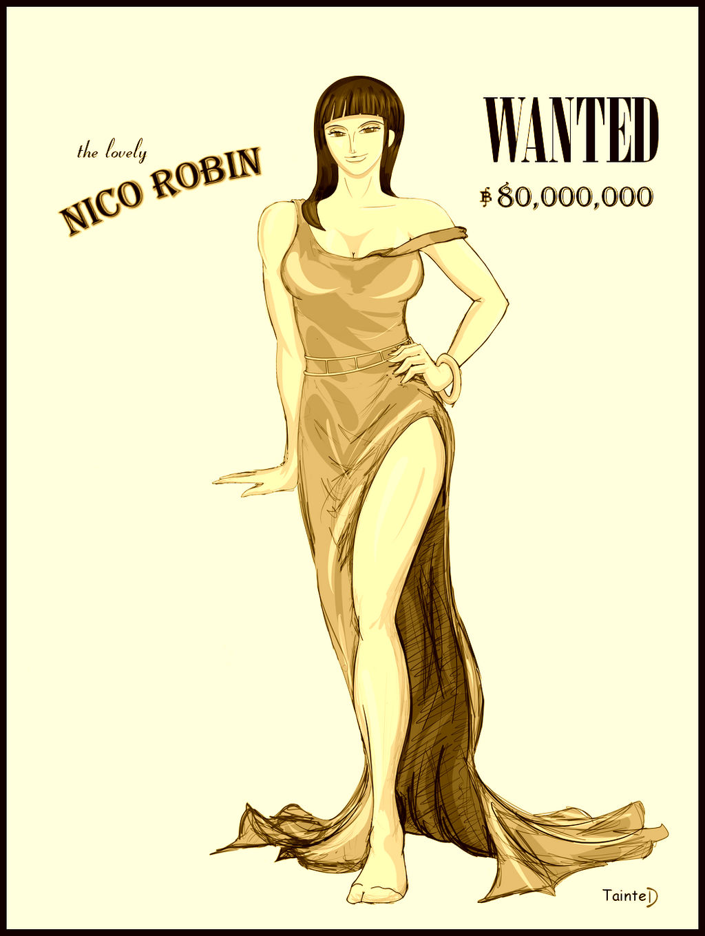 The Lovely Nico Robin WANTED by geneforson