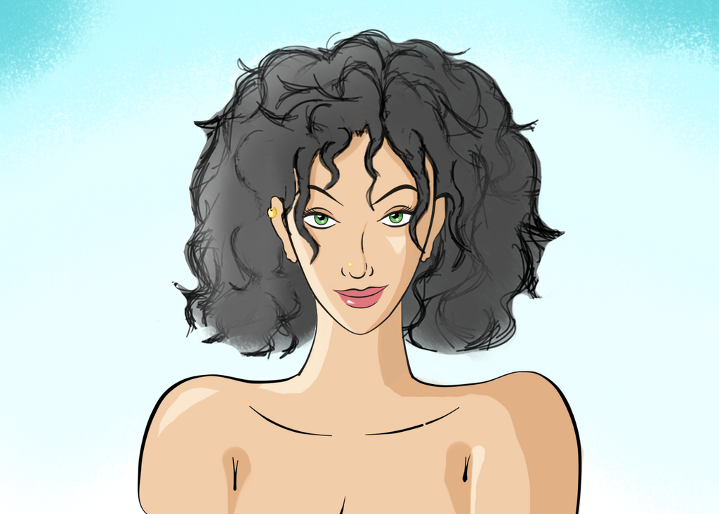 Kayla Green (w/black hair) by geneforson