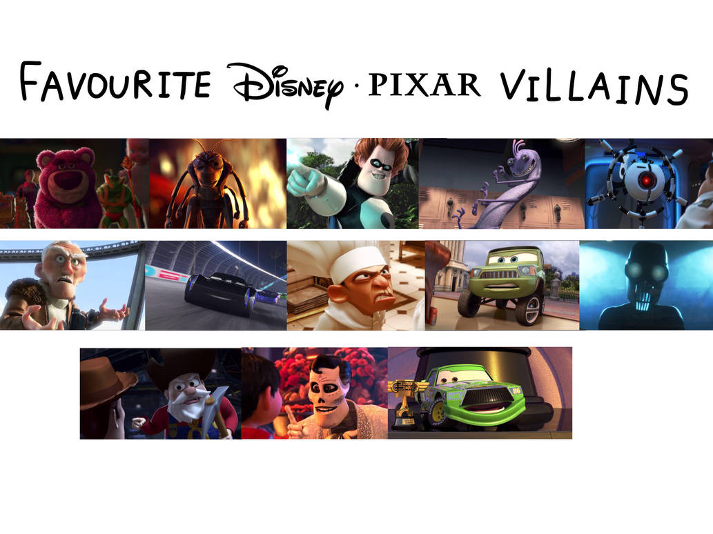 Favourite Disney Pixar Villains By Justsomepainter11 On Deviantart Favourite Disney Pixar Villains By Justsomepainter11 On Deviantart