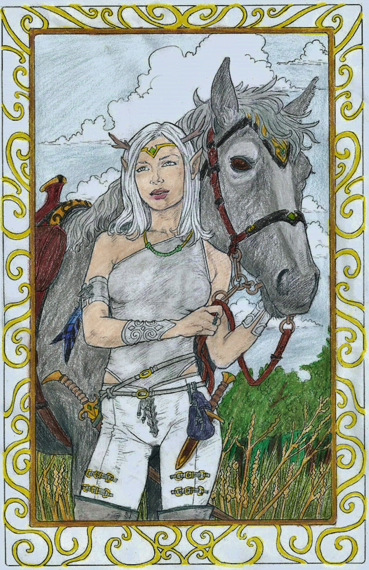 Elf Girl And Horse by staino on DeviantArt