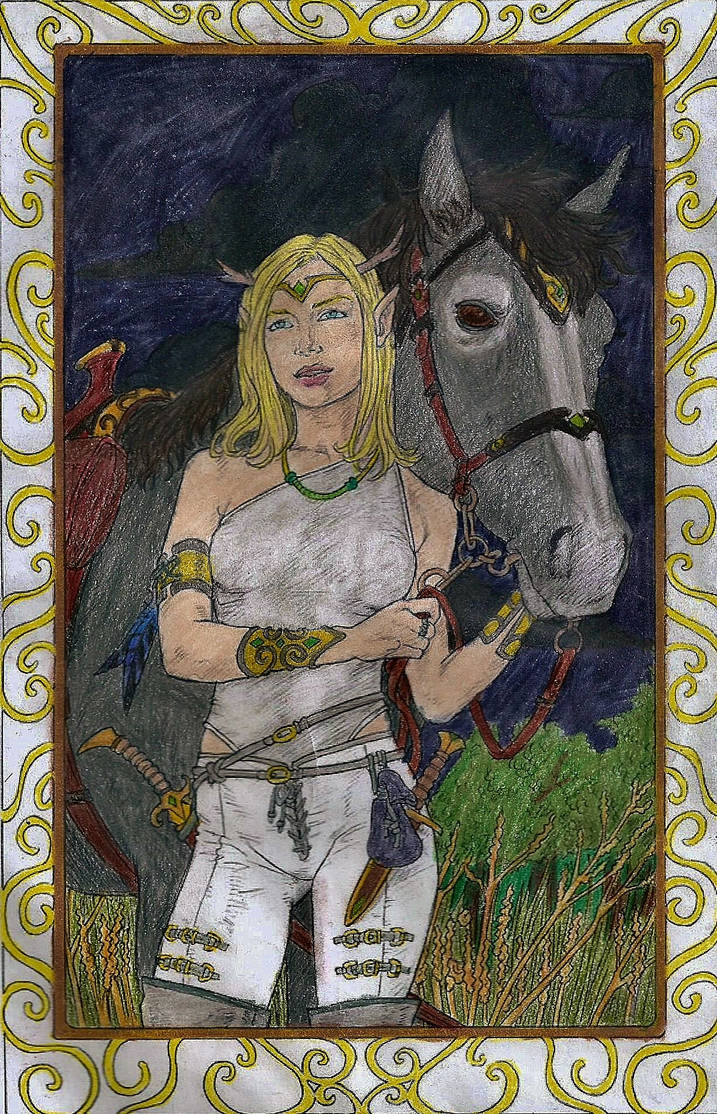 Elf Girl And Horse by staino on DeviantArt