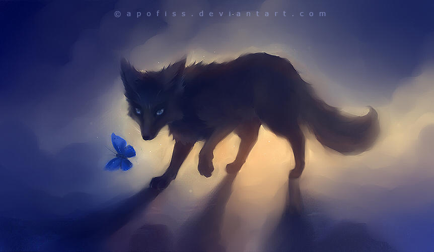 black fox by Apofiss on DeviantArt