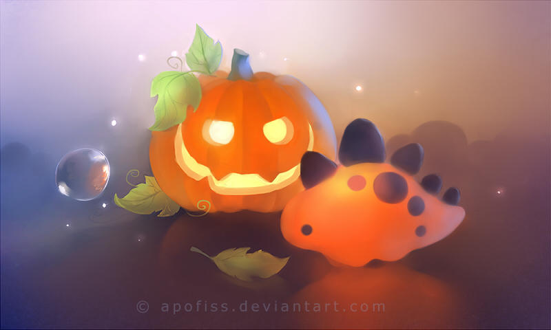 pumpkin dino ( update ) by Apofiss