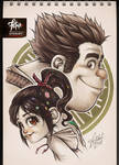 COPIC sketch 84 RALPH_VANELLOPE by FranciscoETCHART