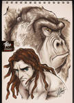 COPIC sketch 86 TARZAN by FranciscoETCHART