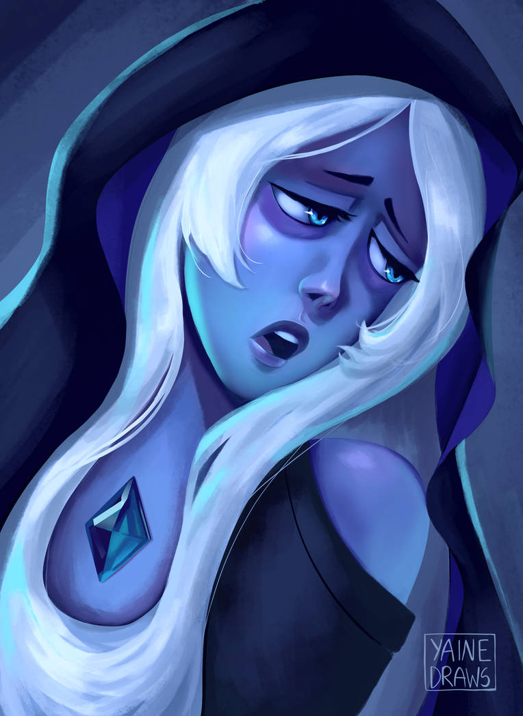 tumblr ☆ ko-fi I have been wanting to paint Blue Diamond for a long time. I love her. But I also I feel so sorry for her, always grieving because of Pink.