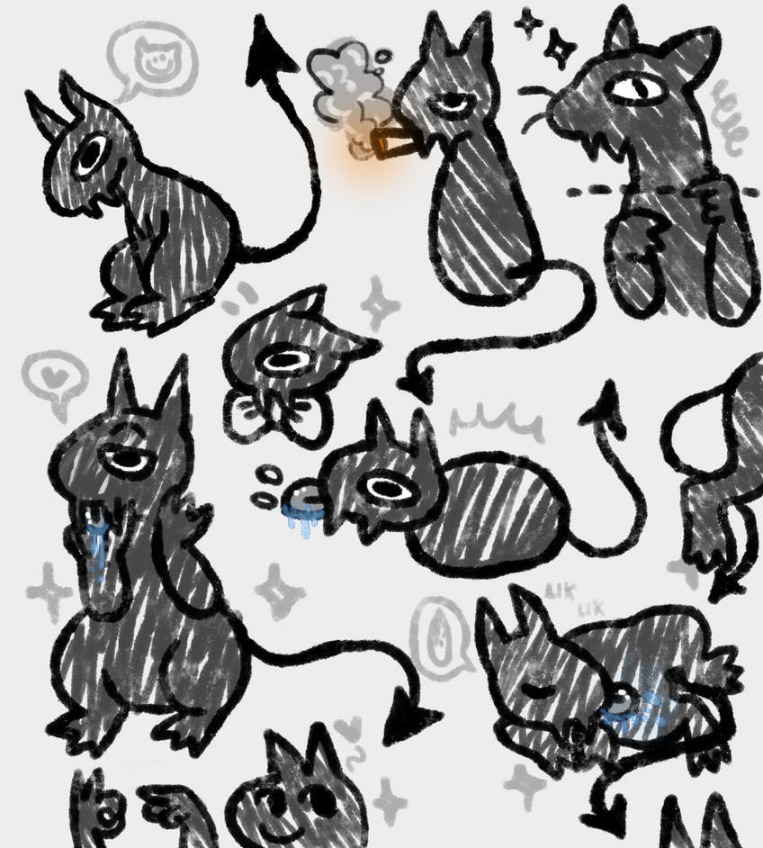 demon cat thing by