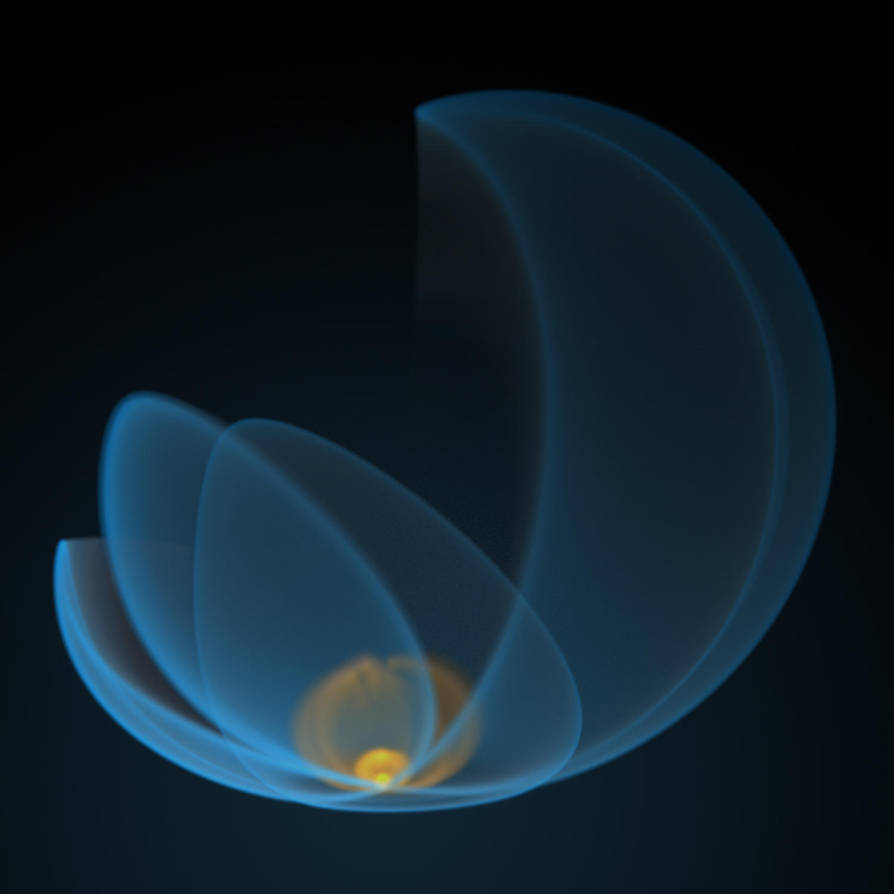 Flaming Blue Flower by Ph0Xy
