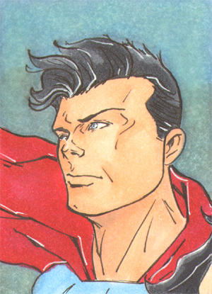 Superman Skech Card 1of3 by DCU-Club