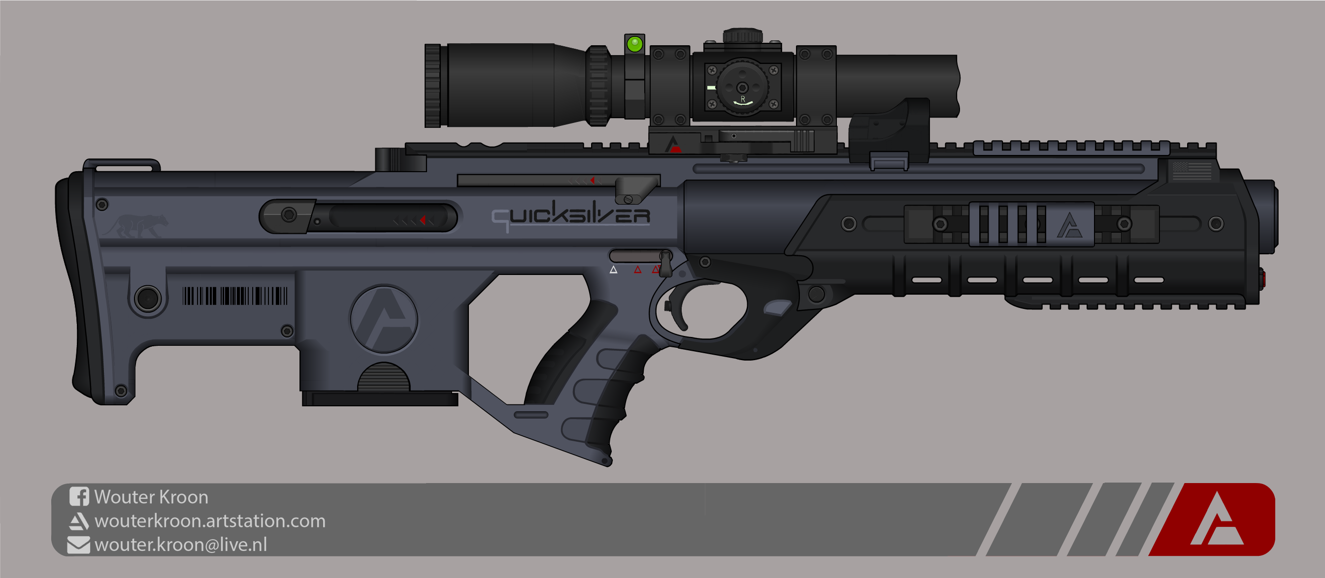 Quicksilver Industries: 'Aardwolf' DMR by Shockwave9001
