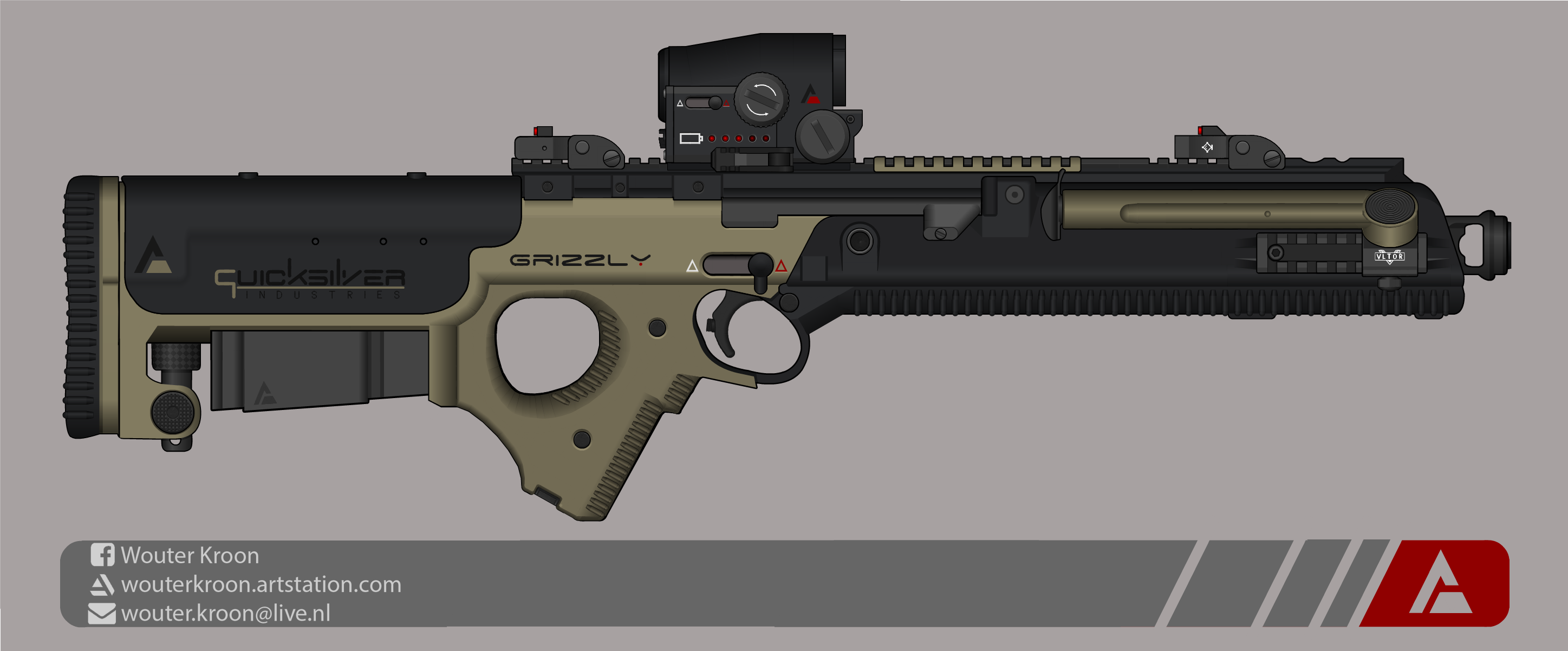Quicksilver Industries: 'Grizzly' Sniper Rifle by Shockwave9001