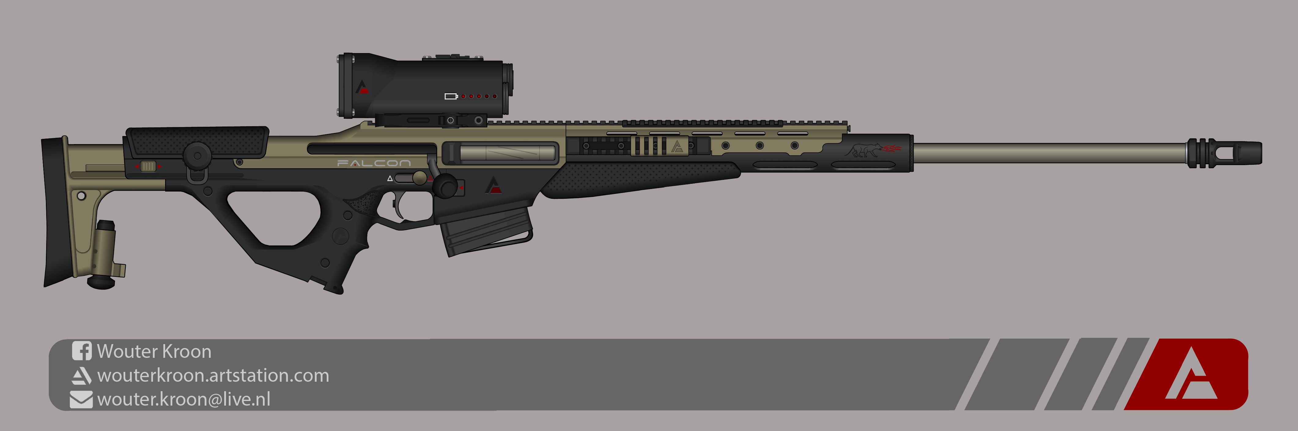 Quicksilver Industries: 'Falcon' Sniper Rifle by Shockwave9001