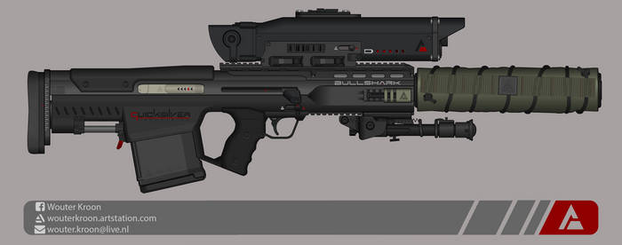 Quicksilver Industries: 'Bullshark' Sniper Rifle by Shockwave9001