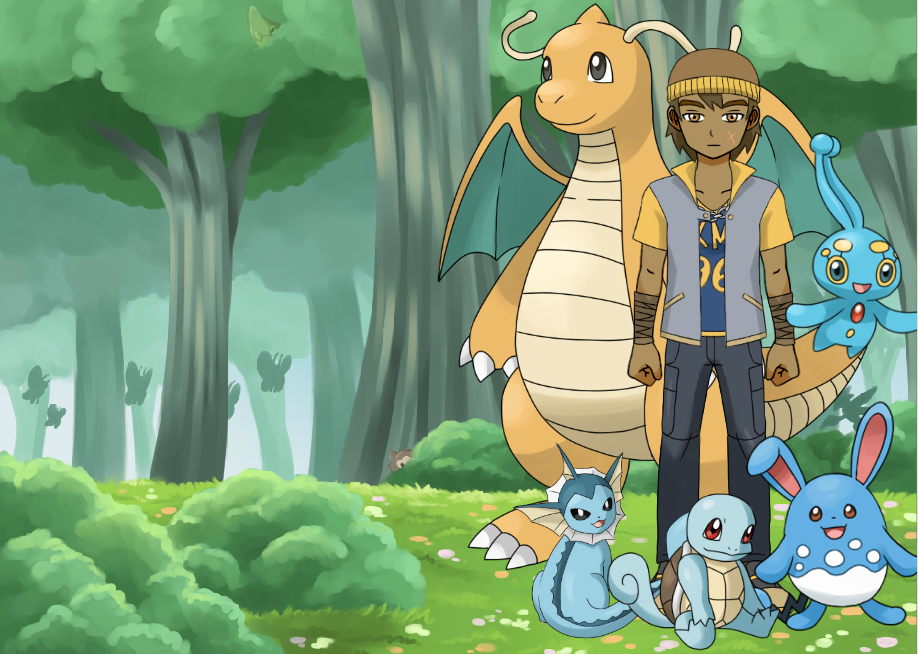 Pokemon Trainer Troy Out on a Journey by multificionado