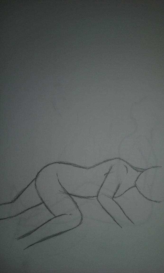 Sketch Of An Anime Girl Laying Down By Animenatasha On Deviantart